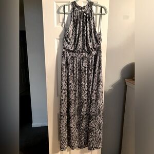 INC International Concepts Animal print maxi dress mint condition Size XL